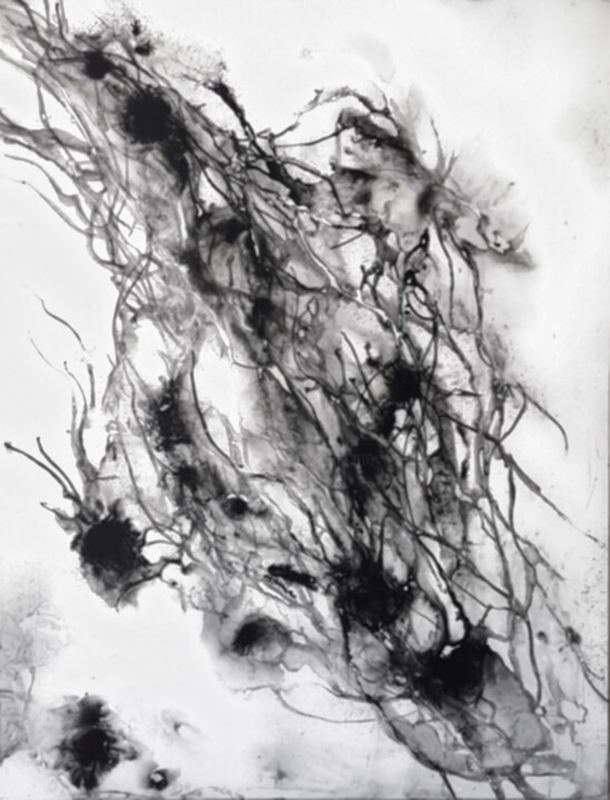 제목이 "Entropy"인 미술작품 Jérémy Jacquin로, 원작, 아크릴 나무 들것 프레임에 장착됨
