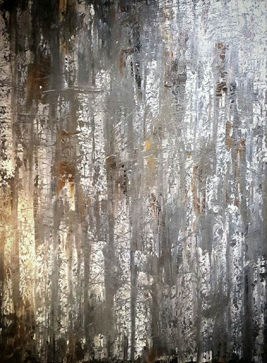 Картина под названием "Keepers of Wisdom" - Jeremy Rose, Подлинное произведение искусства, Масло Установлен на Деревянная ра…