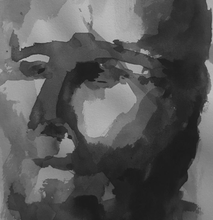 Картина под названием "The Mind Reader" - Jeremy Rose, Подлинное произведение искусства, Масло Установлен на Деревянная рама…