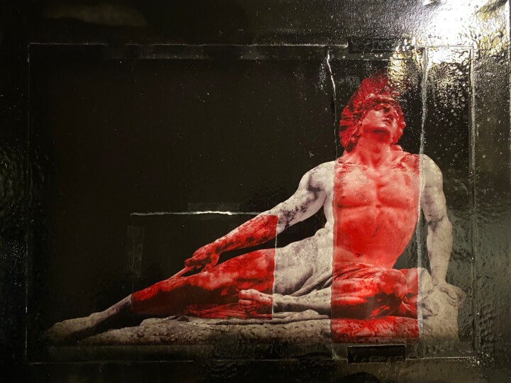绘画 标题为“The Dying Achilles…” 由Jerome Cholet, 原创艺术品, 喷漆