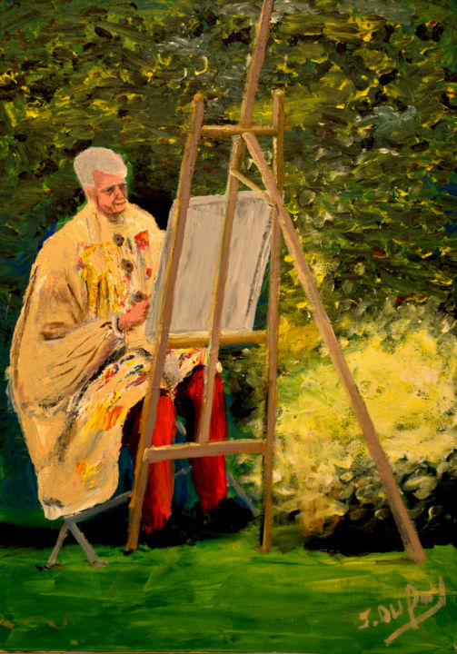 Peinture intitulée "L'impressionniste" par Jérôme Dufay, Œuvre d'art originale, Acrylique
