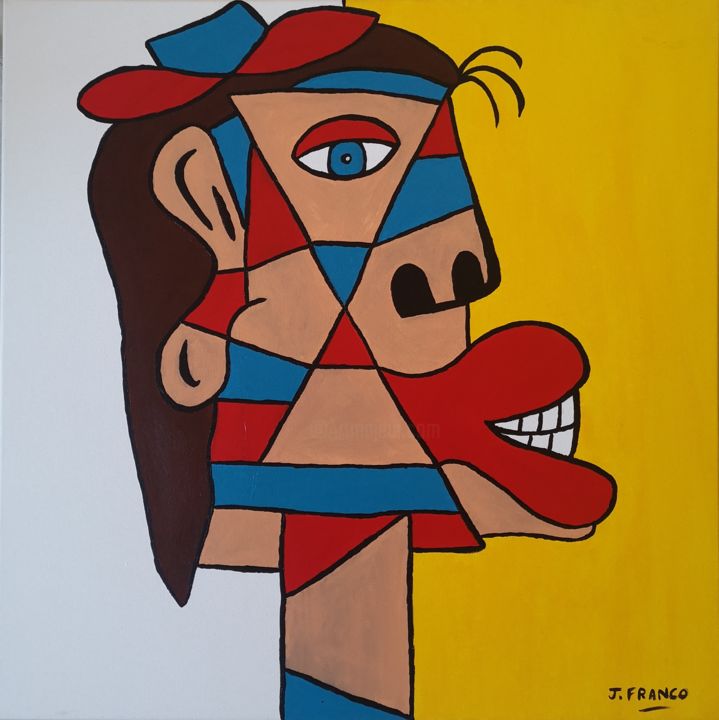 Peinture intitulée "Peps'y" par Jerome Franco, Œuvre d'art originale, Acrylique