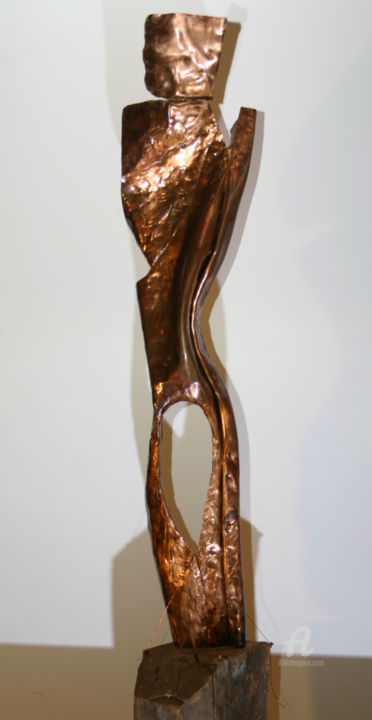 Sculpture intitulée "Masculin Sacré" par Jerome Guibert, Œuvre d'art originale, Bronze