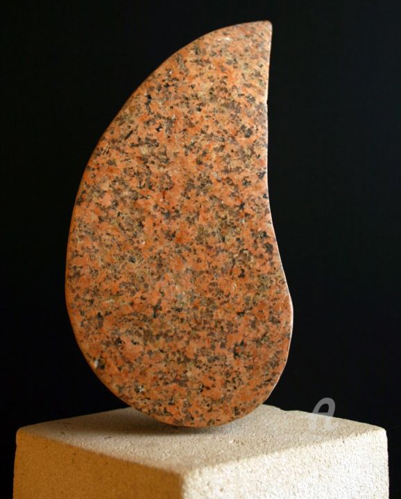 Rzeźba zatytułowany „Larme 1” autorstwa Jerome Guibert, Oryginalna praca, Kamień
