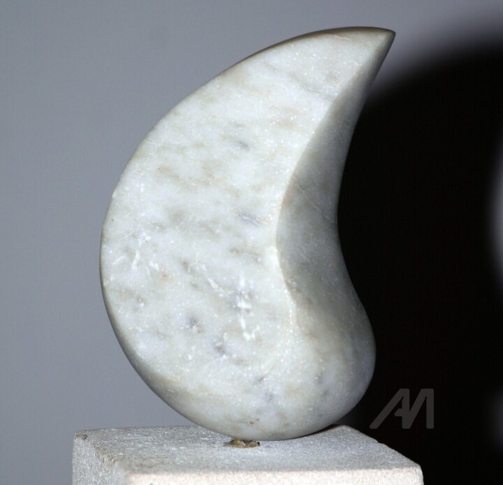 Sculpture intitulée "Larme 2" par Jerome Guibert, Œuvre d'art originale, Pierre