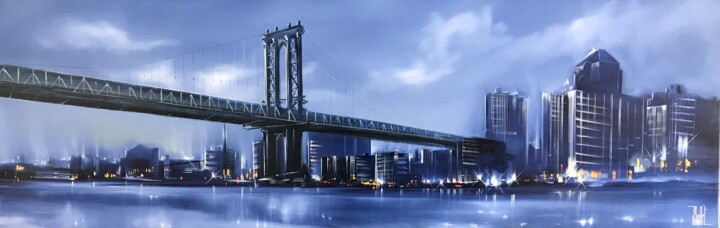 "Under Manhattan Bri…" başlıklı Tablo Jerome Guillet tarafından, Orijinal sanat, Petrol