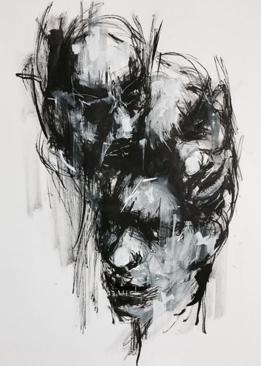 Painting titled "Inktober 11" by Jérôme Royer, Original Artwork, Ink