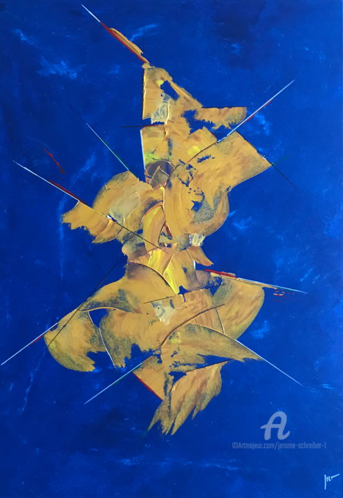 Painting titled "Apocope Chaotique I…" by Jérôme Schreiber, Original Artwork, Acrylic