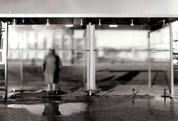 Photographie intitulée "Solitude urbaine" par Jérôme Cambra, Œuvre d'art originale