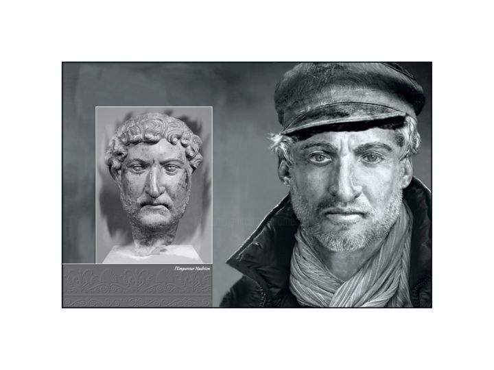 Photography titled "l'Empereur Hadrian" by Jérôme Cambra, Original Artwork, Digital Photography