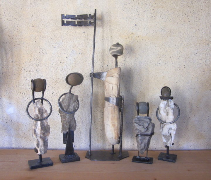 Sculpture intitulée "Défilé" par Jérôme Danikowski, Œuvre d'art originale, Métaux