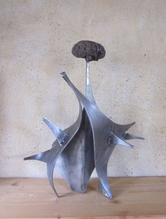 Sculpture titled "Shiva" by Jérôme Danikowski, Original Artwork, Metals