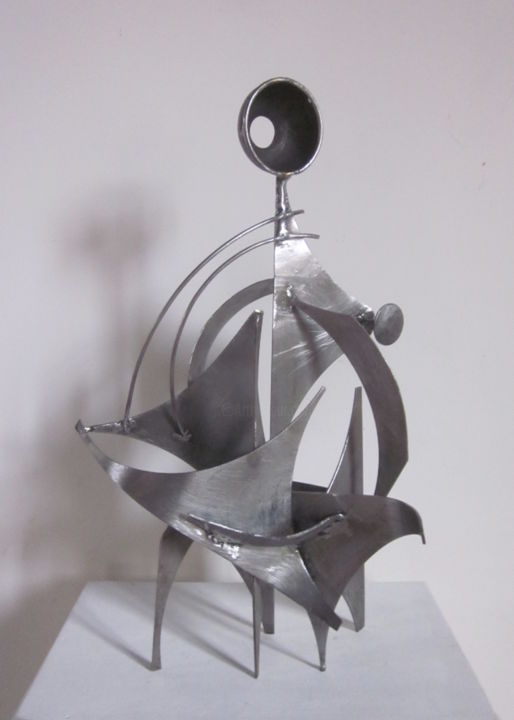 Sculpture titled "Jason" by Jérôme Danikowski, Original Artwork, Metals