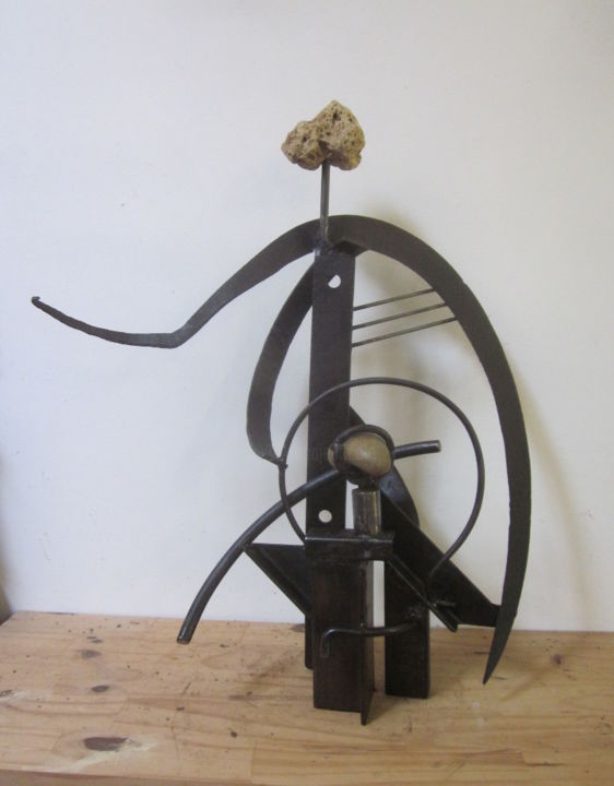 Sculpture intitulée "Orphée" par Jérôme Danikowski, Œuvre d'art originale, Métaux
