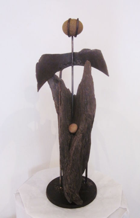 Skulptur mit dem Titel "La source" von Jérôme Danikowski, Original-Kunstwerk, Metalle