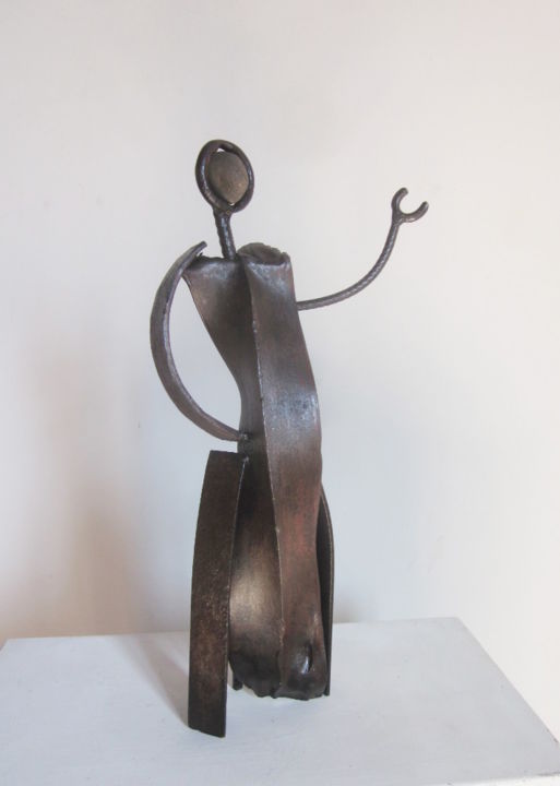 Sculpture intitulée "L'orateur" par Jérôme Danikowski, Œuvre d'art originale, Métaux