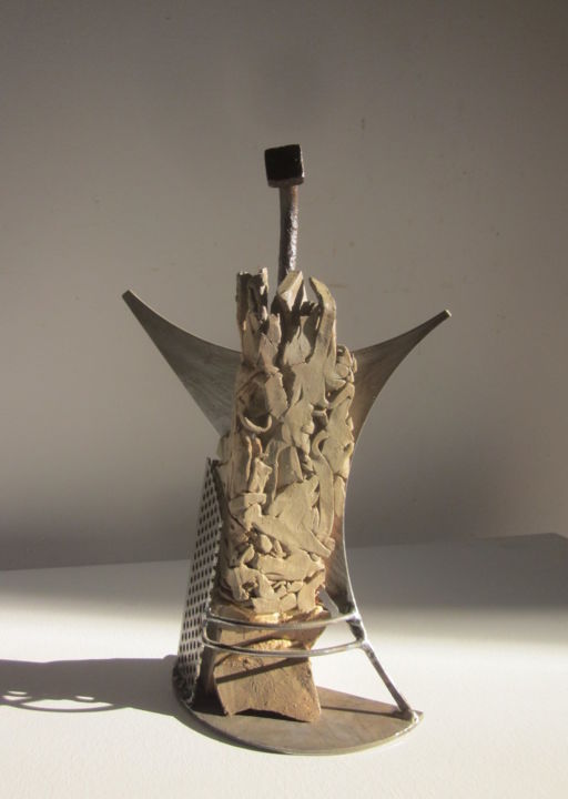 Escultura titulada "César" por Jérôme Danikowski, Obra de arte original, Metales
