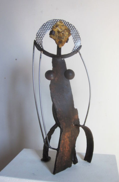 Sculpture titled "Bélise" by Jérôme Danikowski, Original Artwork, Metals