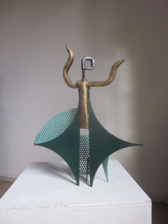Sculpture intitulée "Danseuse soufi" par Jérôme Danikowski, Œuvre d'art originale, Métaux