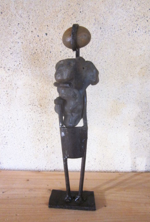 Sculpture intitulée "Haoussa" par Jérôme Danikowski, Œuvre d'art originale, Métaux