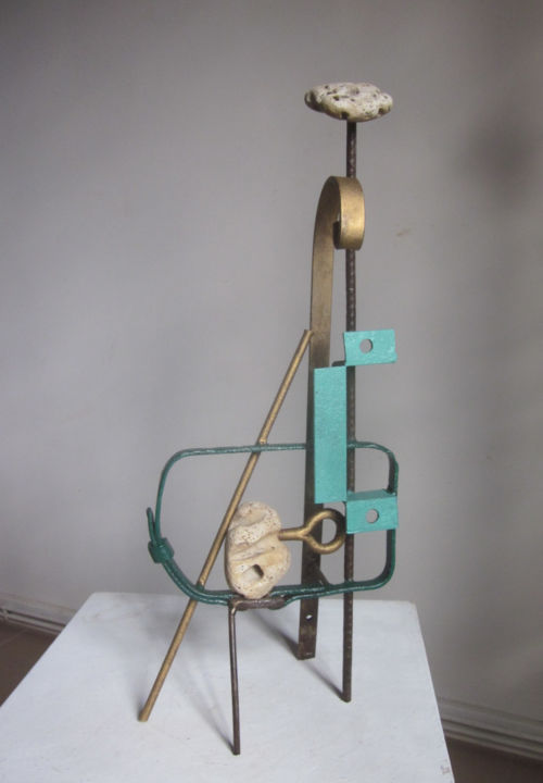 Sculpture intitulée "Euclide 2" par Jérôme Danikowski, Œuvre d'art originale, Métaux