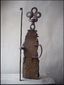 Sculpture titled "Pélerin" by Jérôme Danikowski, Original Artwork, Metals