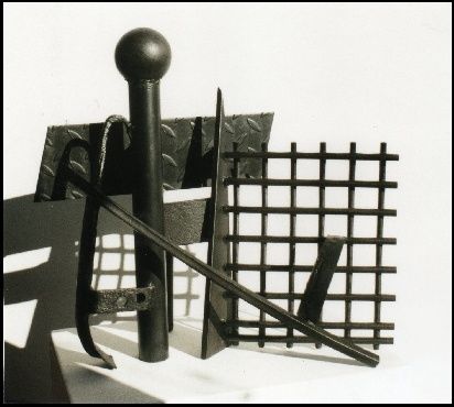 Sculpture intitulée "Oblique" par Jérôme Danikowski, Œuvre d'art originale, Métaux