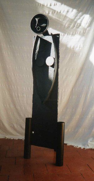 Sculpture intitulée "Paysanne" par Jérôme Danikowski, Œuvre d'art originale, Métaux