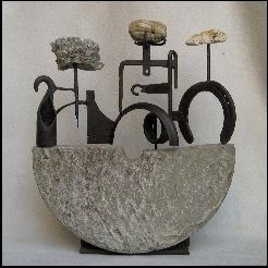 Sculpture intitulée "Vaisseau" par Jérôme Danikowski, Œuvre d'art originale, Métaux