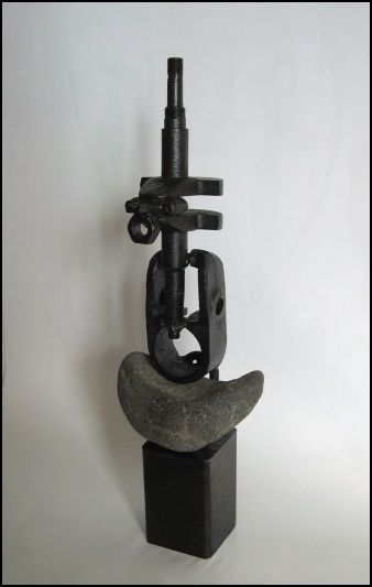 Skulptur mit dem Titel "Lutin" von Jérôme Danikowski, Original-Kunstwerk
