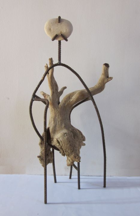 Sculpture titled "Racine" by Jérôme Danikowski, Original Artwork