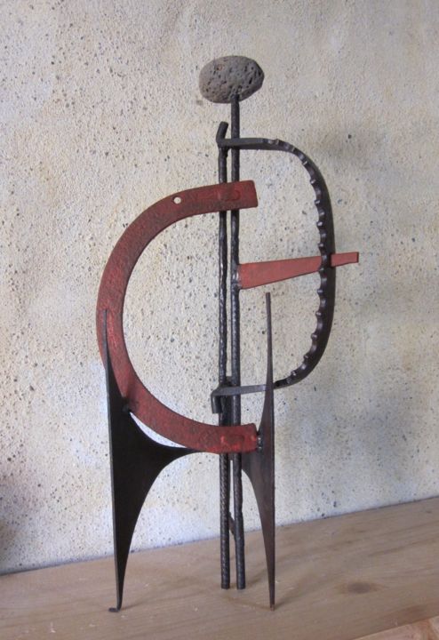 Sculpture titled "Fabrice" by Jérôme Danikowski, Original Artwork