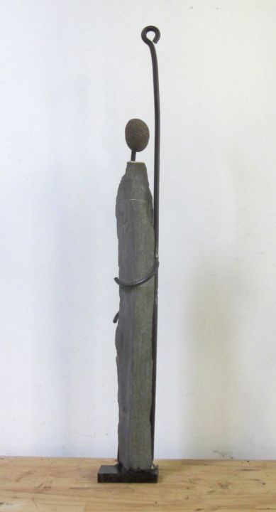 Скульптура под названием "Pèlerin" - Jérôme Danikowski, Подлинное произведение искусства