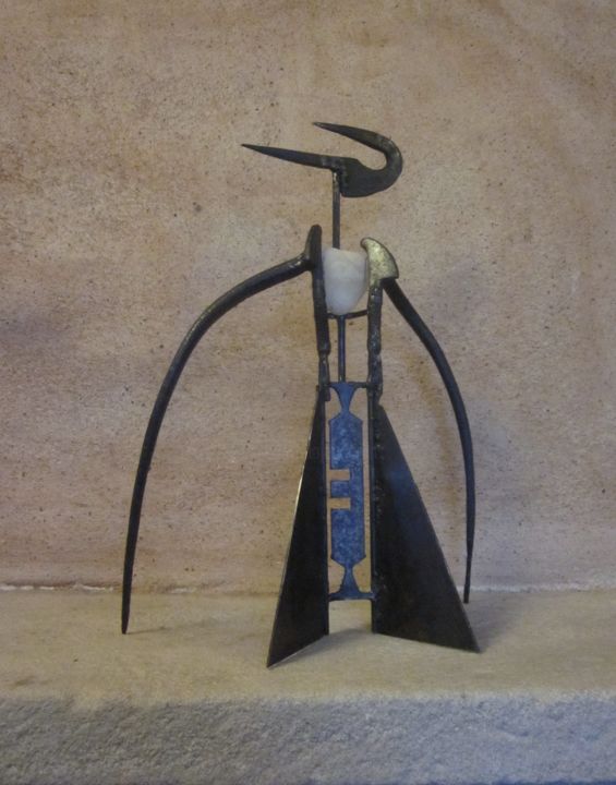 Sculpture intitulée "Prince Noir" par Jérôme Danikowski, Œuvre d'art originale