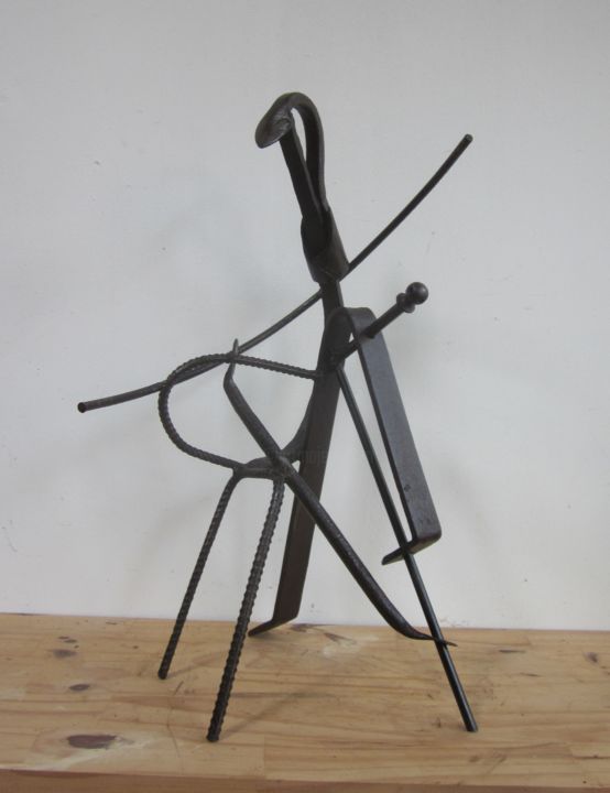 Sculpture intitulée "Kung Fu" par Jérôme Danikowski, Œuvre d'art originale, Métaux