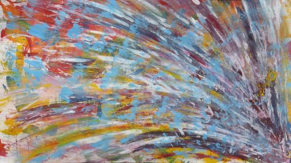 Painting titled "explosion" by Jéromine, Original Artwork