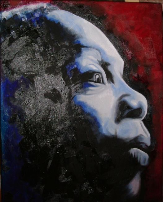 Painting titled "Nina Simone" by Jerry Hewitt, Original Artwork