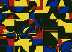 Digitale Kunst getiteld "Yellow Triangle #2a" door Jerry, Origineel Kunstwerk, Digitaal Schilderwerk