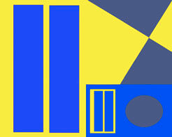 Digitale Kunst getiteld "Yellow Triangle #5" door Jerry, Origineel Kunstwerk, Digitaal Schilderwerk