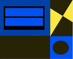 Digitale Kunst getiteld "Yellow Triangle #8" door Jerry, Origineel Kunstwerk, Digitaal Schilderwerk