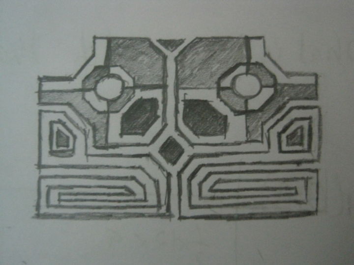 Drawing titled "Symmetry" by Jeshwanth Srinivasan, Original Artwork, Pencil