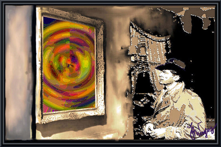 Digitale Kunst mit dem Titel "VENDU , The night,C…" von Jess Wayar, Original-Kunstwerk, Andere