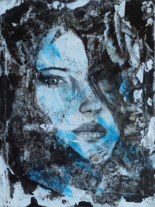 Painting titled "Evanescente" by Jessica Altera, Original Artwork, Acrylic