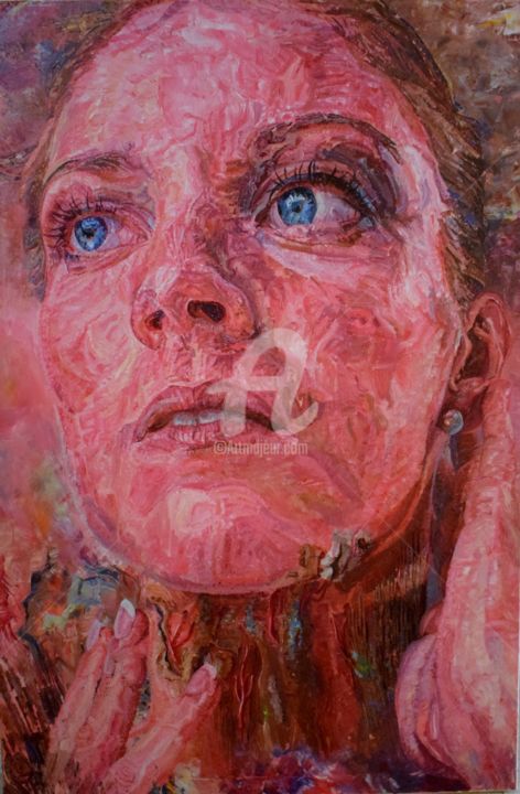 Pintura titulada "Origen mimético" por Jessica Gonpra, Obra de arte original, Acrílico