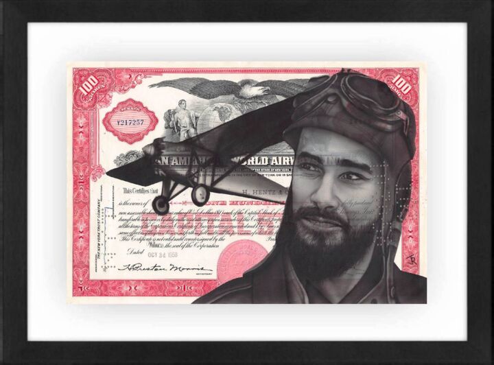 绘画 标题为“The Airman” 由Jessica Renault, 原创艺术品, 喷枪
