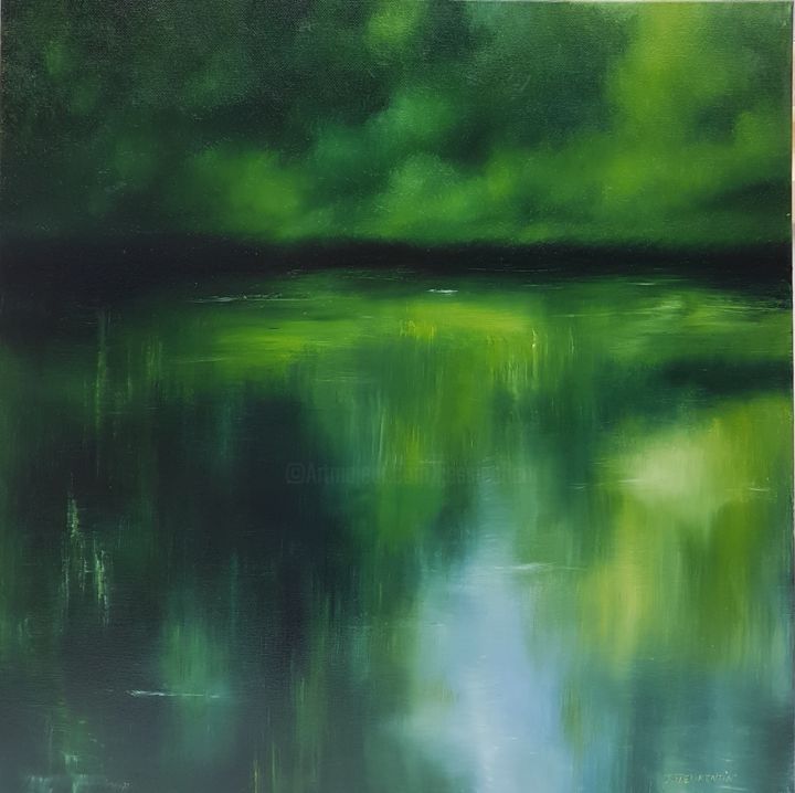 Painting titled "Ombre et Lumière" by Jessica Fleurentin, Original Artwork, Oil