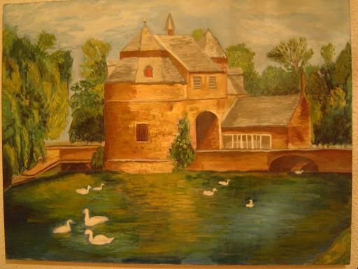 Pintura titulada "LAGO EN BRUGGE" por Cordon Nieves Jesus, Obra de arte original,