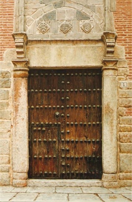 绘画 标题为“Puerta de Toledo 2” 由Jesús Fernández, 原创艺术品, 油