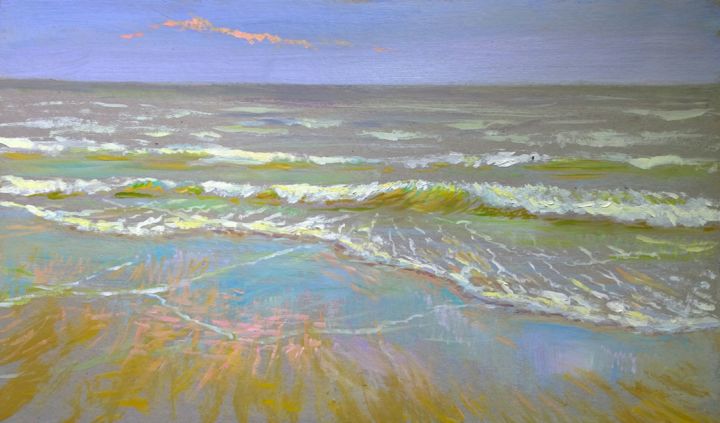 Картина под названием "Море этюд" - Jevgenij Bondarenko, Подлинное произведение искусства