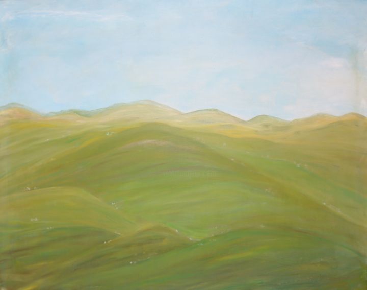 Painting titled "Landscape (4542)" by J.F. Broedelet, Original Artwork, Acrylic